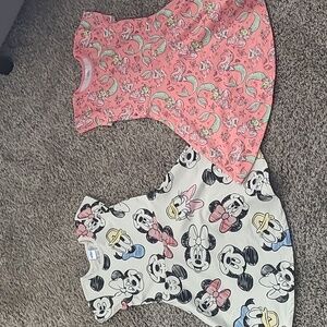 2 disney dresses, one ariel one minnie mouse bundle